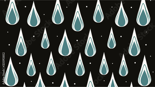 Rain. Vector background. Vertical rain water drops vintage illustration background. Vector seamless artistic pattern of raindrops. Seamless abstract pattern.