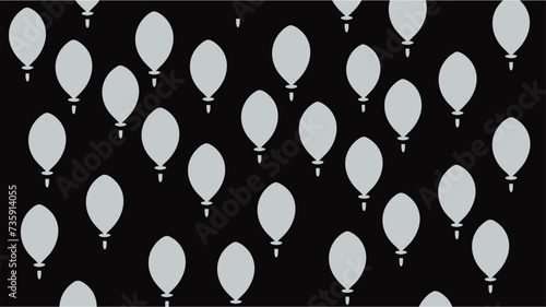 Vector illustrtion EPS10. Party balloon icon decoration birthday vector. Vector background. Vector illustration. Balloons seamless pattern. Festive balloons are flying into the air.