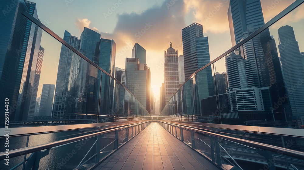 Fototapeta premium city skyline