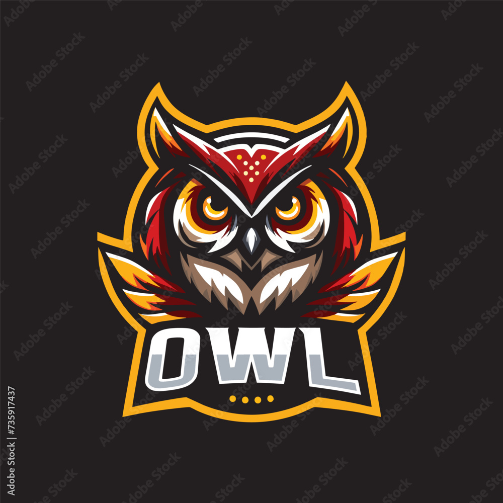 owl logo esport style
