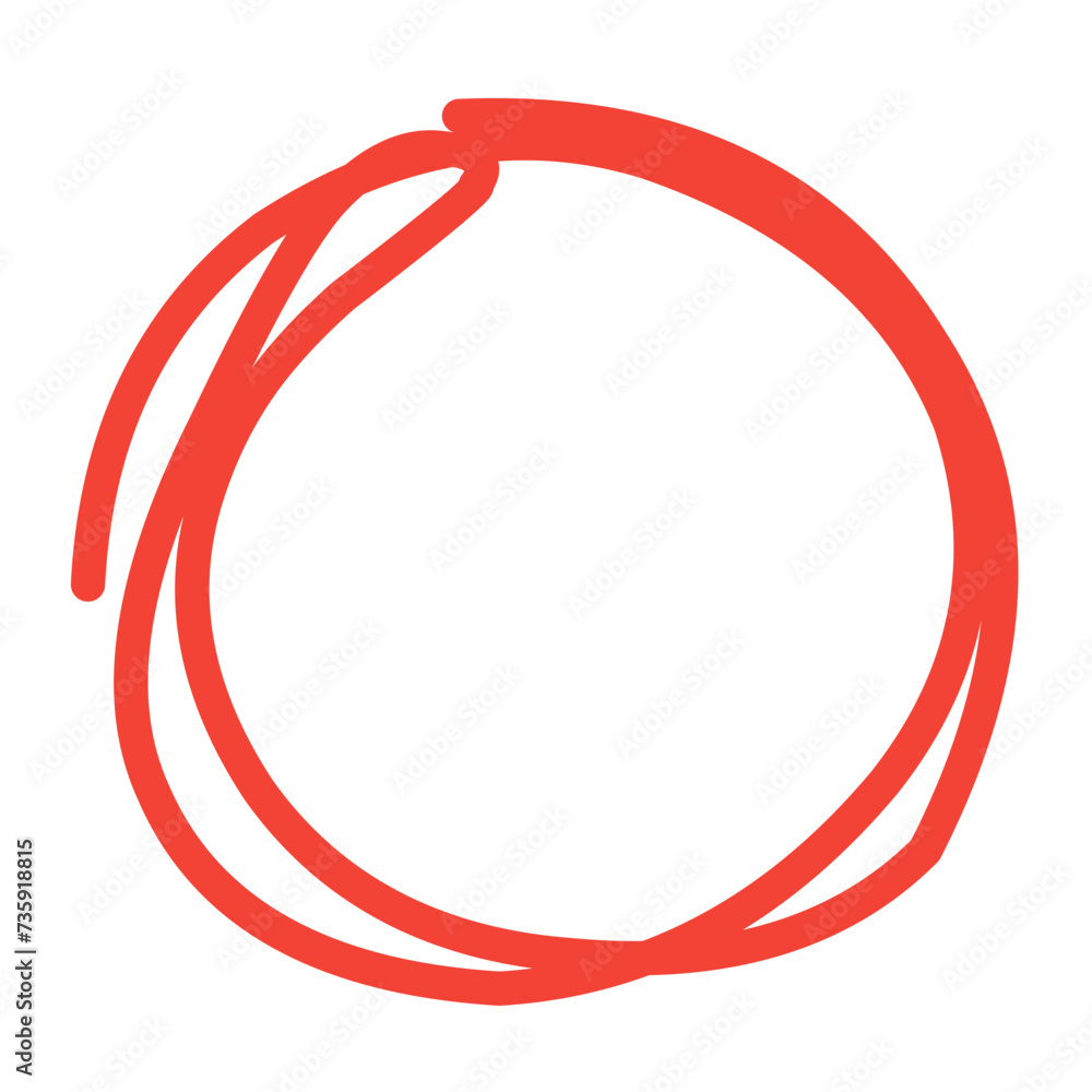 red highlight circle red highlight circle