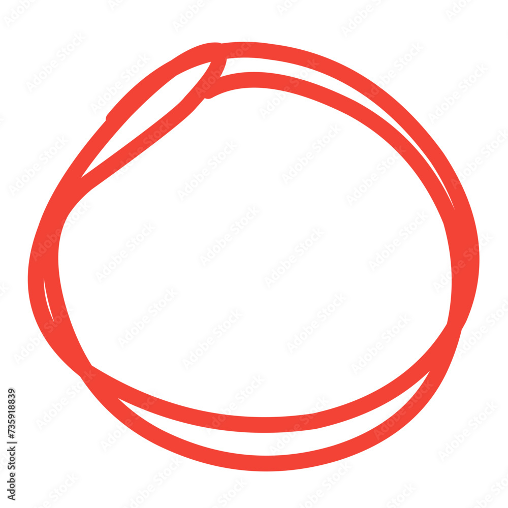 red highlight circle red highlight circle