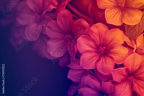 red and purple flowers