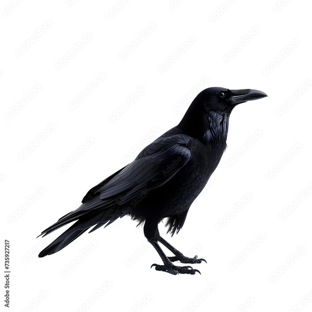 Fototapeta premium crow isolated on a white or transparent background