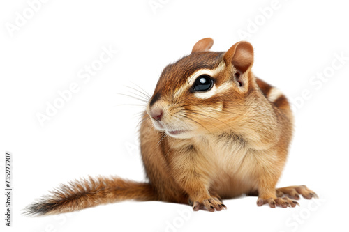 chipmunk isolated on white or transparent background 