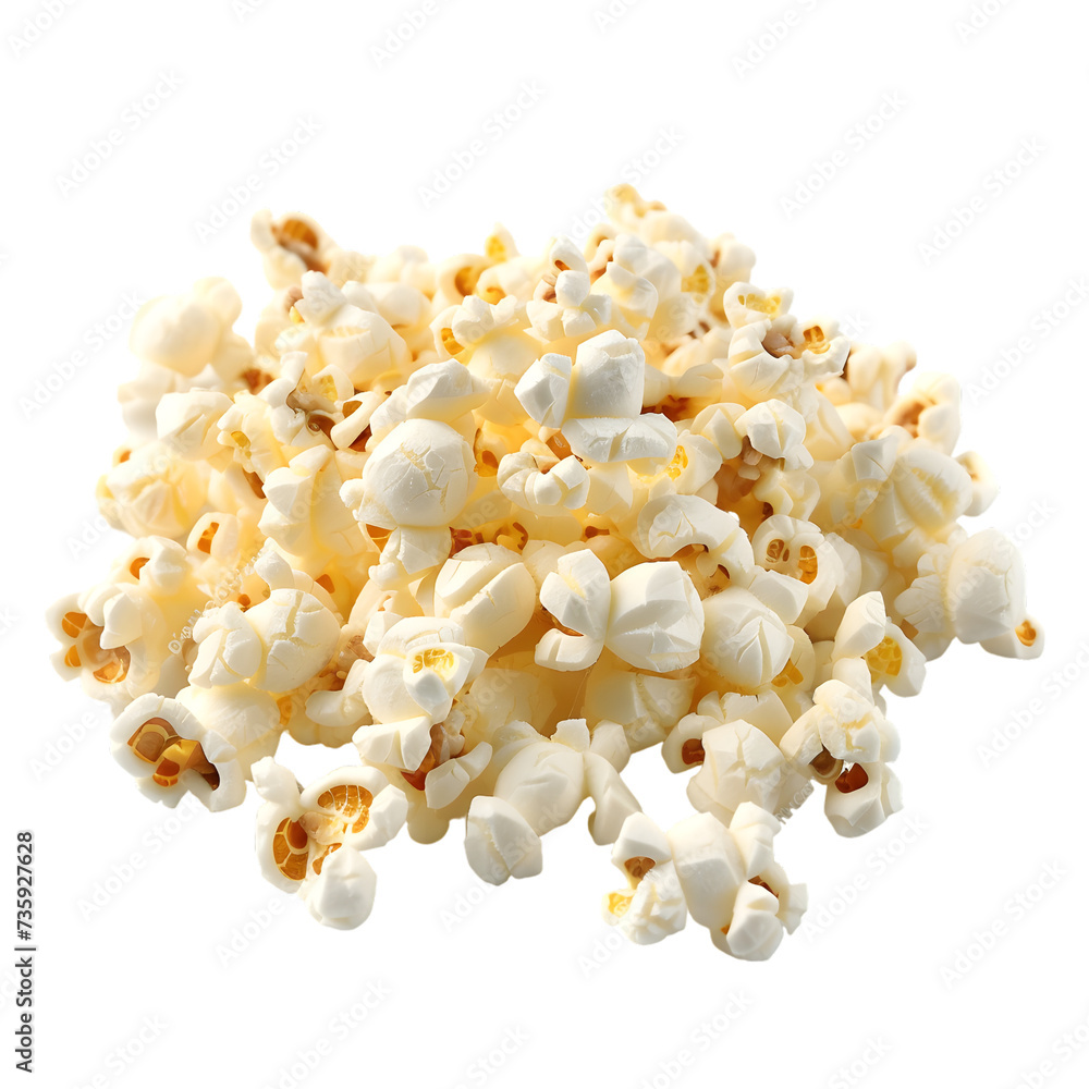 popcorn isolated on white or transparent background popcorn isolated on white or transparent background