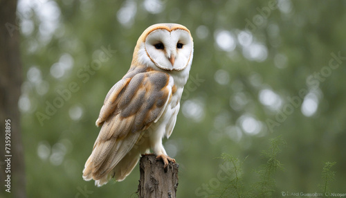 Photo of a Barn owl, wild photography