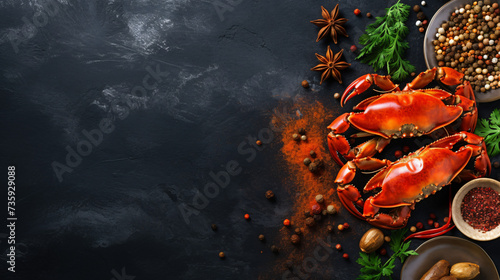 Cooked crabs photo