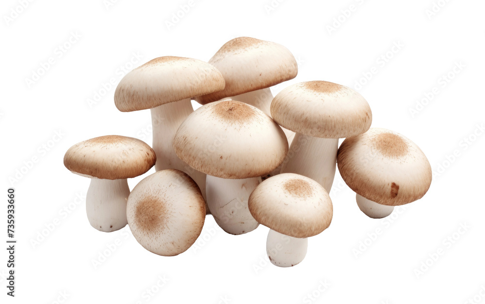 A Pile of Mushrooms. A stack of various mushrooms on a clean Transparent background. A Pile of Mushrooms. A stack of various mushrooms on a clean Transparent background.