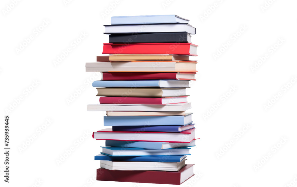 Stack of Books Sitting on Top of Each Other. A visual of several books piled on top of each other in a neat stack. Stack of Books Sitting on Top of Each Other. A visual of several books piled on top of each other in a neat stack.