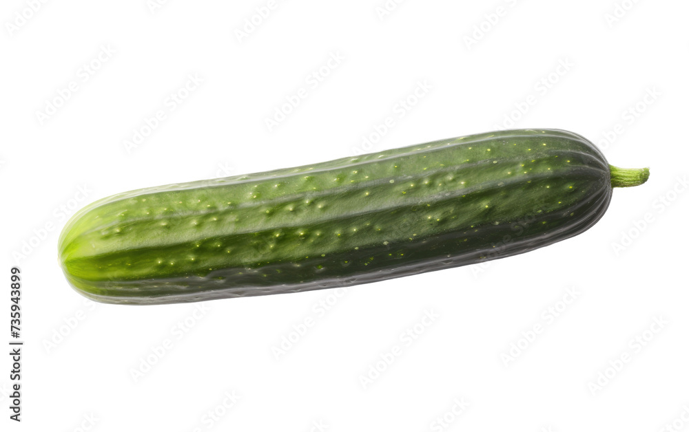 Green Cucumber. A single green cucumber placed on a plain Transparent background. Green Cucumber. A single green cucumber placed on a plain Transparent background.