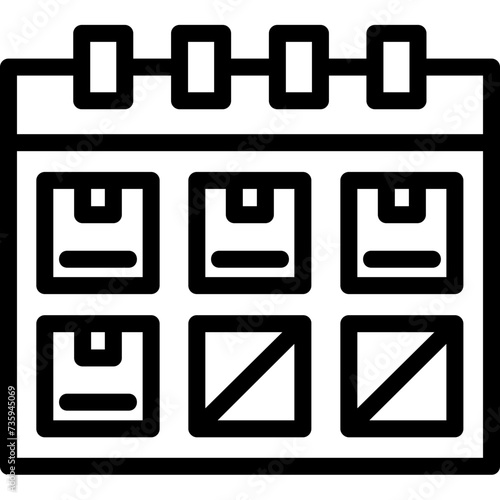 Production Schedule Icon