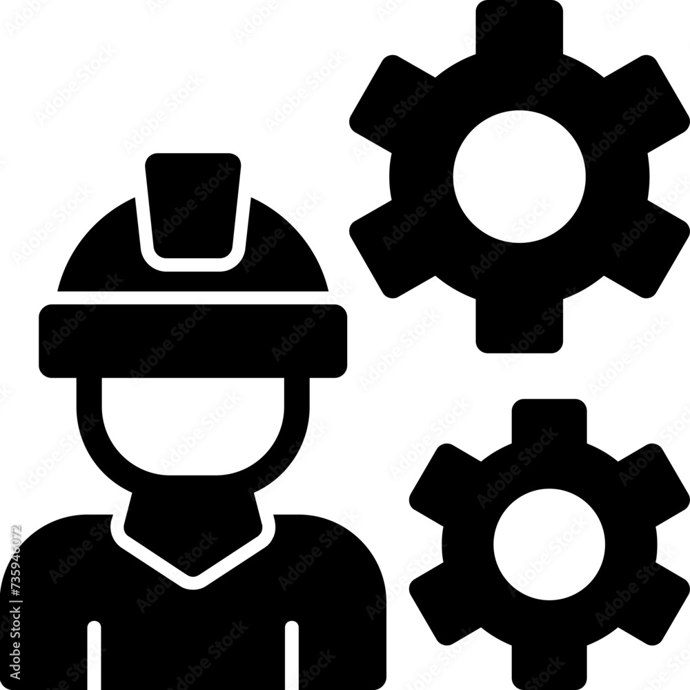 Worker Gear Icon