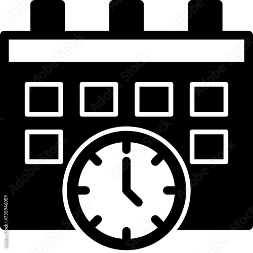 Calendar and Clock Icon
