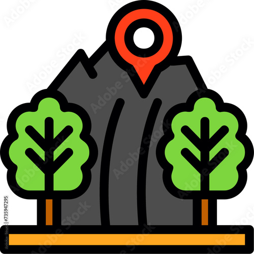 Hiking Trail Icon