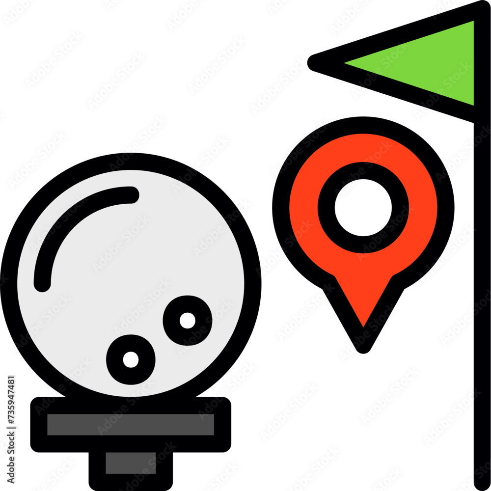 Naklejka premium Golf Icon