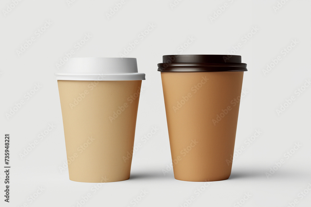 Coffee in a paper cup. For your mockup. coffee mockup take to go and take away Coffee in a paper cup. For your mockup. coffee mockup take to go and take away