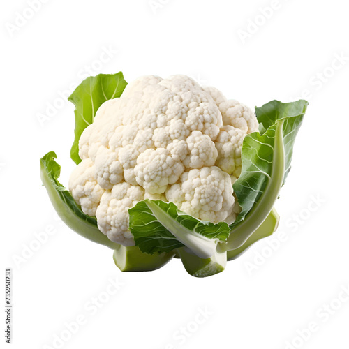 Vector vegetable cauliflower, cauliflowers isolated on white background