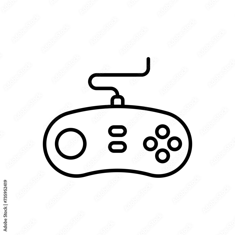 Game controller outline icons, minimalist vector illustration ,simple transparent graphic element .Isolated on white background Game controller outline icons, minimalist vector illustration ,simple transparent graphic element .Isolated on white background