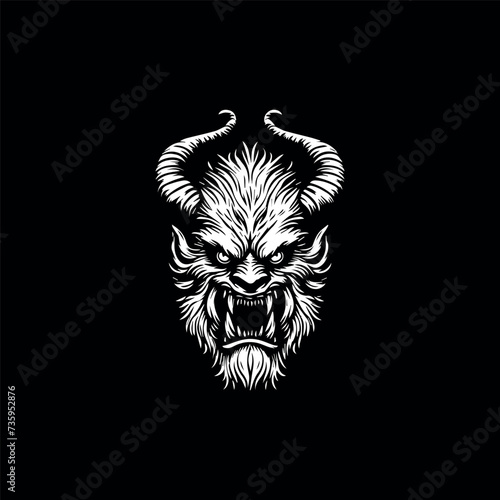  Stunning Black   White Beastie Illustration  Bold Contrast   Intricate Detailing for Captivating Visuals. High-Quality Vector Graphic Trending on Adobe Stock  Perfect for Prints  Web Design   More.  