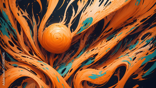 abstract orange background
