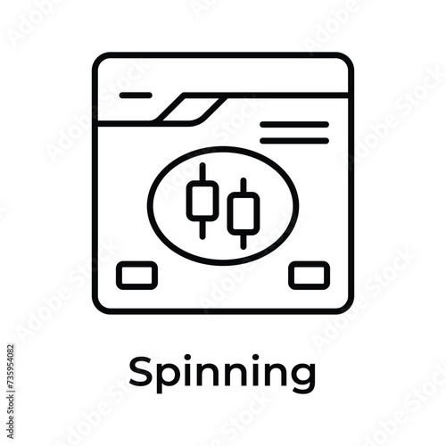 An amazing spinning top icon, online business and finance, trading concept