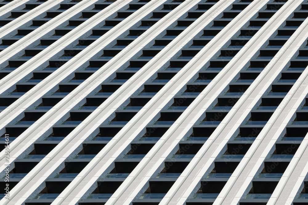 Abstract photo of part of a modern skyscraper