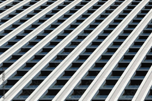 Obraz na płótnie Abstract photo of part of a modern skyscraper w salonie