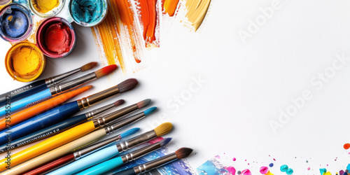 Fototapeta Naklejka Na Ścianę i Meble -  brushes and paints