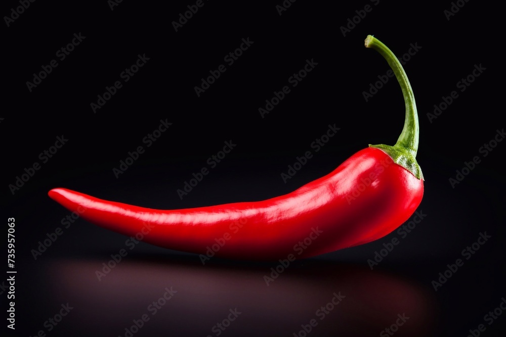 Lots of bright red hot chili peppers Lots of bright red hot chili peppers