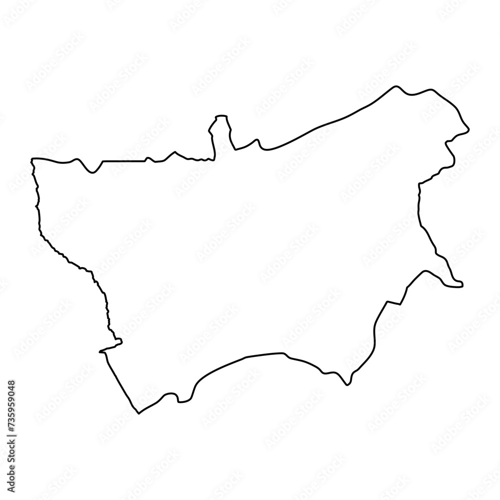 Mambere Kadei prefecture map, administrative division of Central African Republic. Mambere Kadei prefecture map, administrative division of Central African Republic.