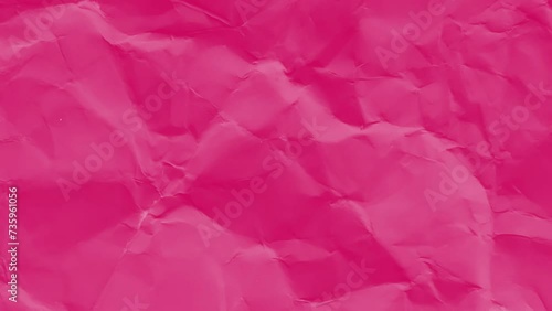 Wallpaper Mural pink crumpled paper background texture. Stop motion animation. Seamless looping Torontodigital.ca