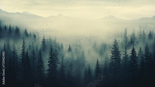 Misty landscape