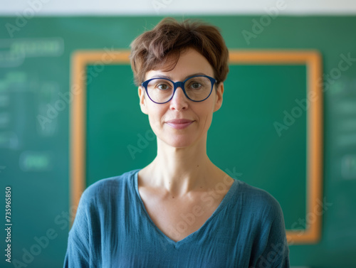 portrait of a female teacher