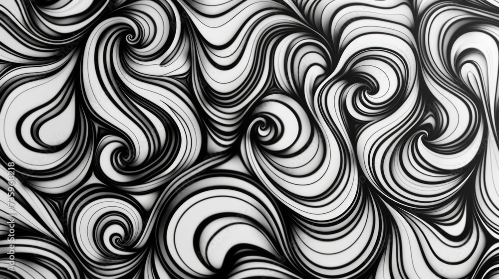 Abstract monochrome swirl pattern background. Abstract monochrome swirl pattern background.
