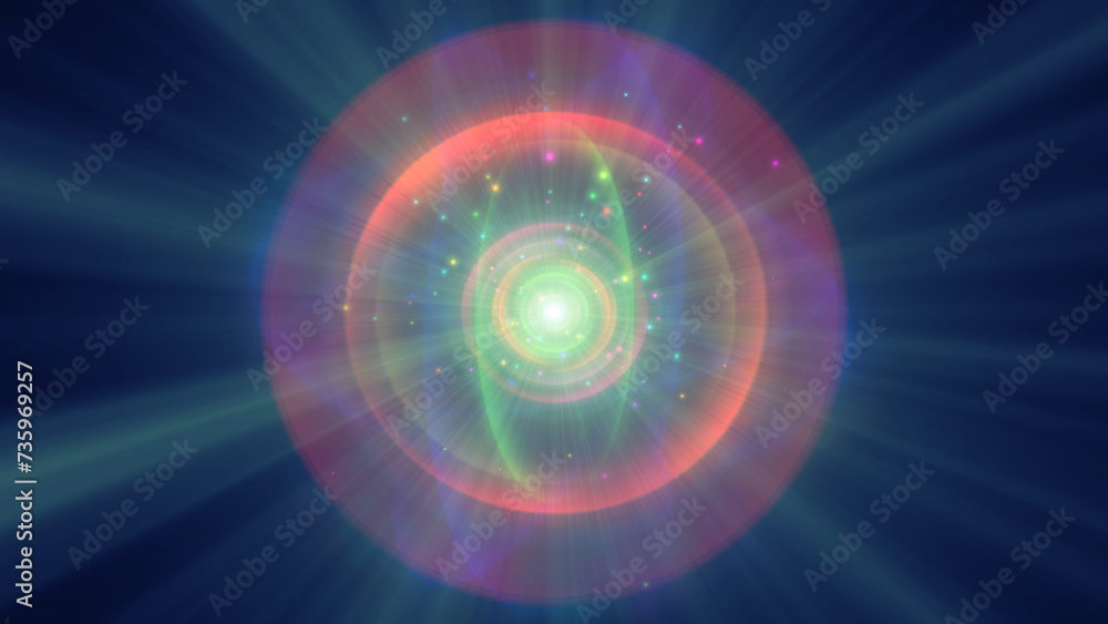 Fototapeta premium atom light ray glow abstract