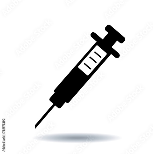 Syringe Icon Vector illustration design photo
