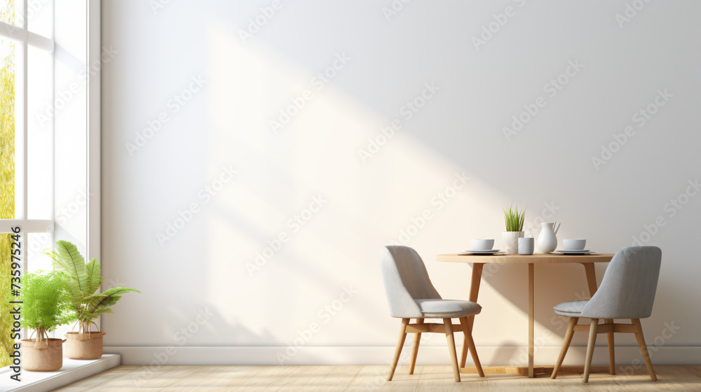 Window AI generator armchair, fancy white minimali