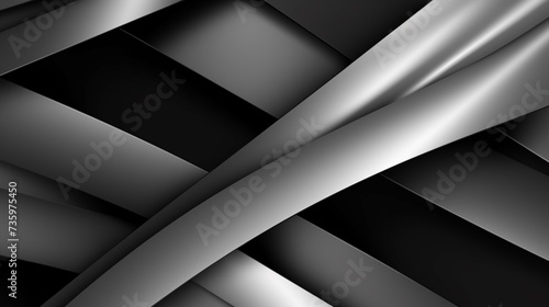 Black white silver gray abstract background for designed Ai Generative