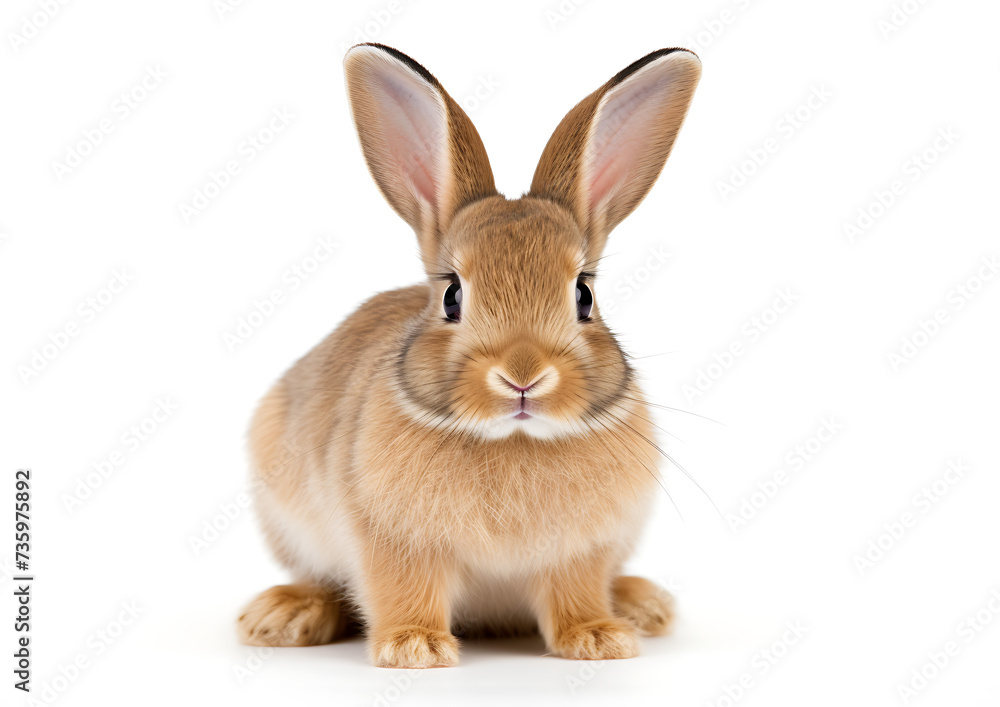 Lonely Bunny, Isolated on White Lonely Bunny, Isolated on White