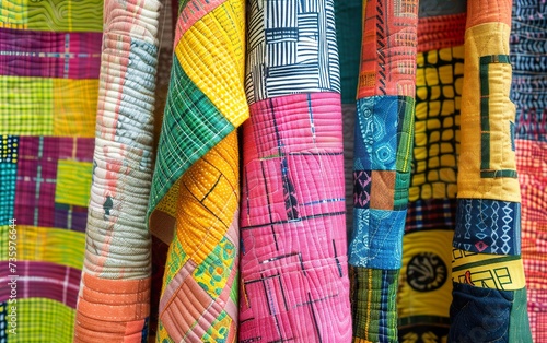 colorful scarves for sale at the market