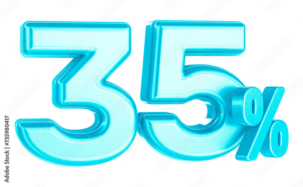 Percent Blue offer in 3d Render
Percent Blue offer in 3d Render