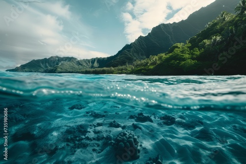 "Preserving the Pacific: Celebrating World Oceans Day with the Beauty of Underwater Wild Nature, generative ai