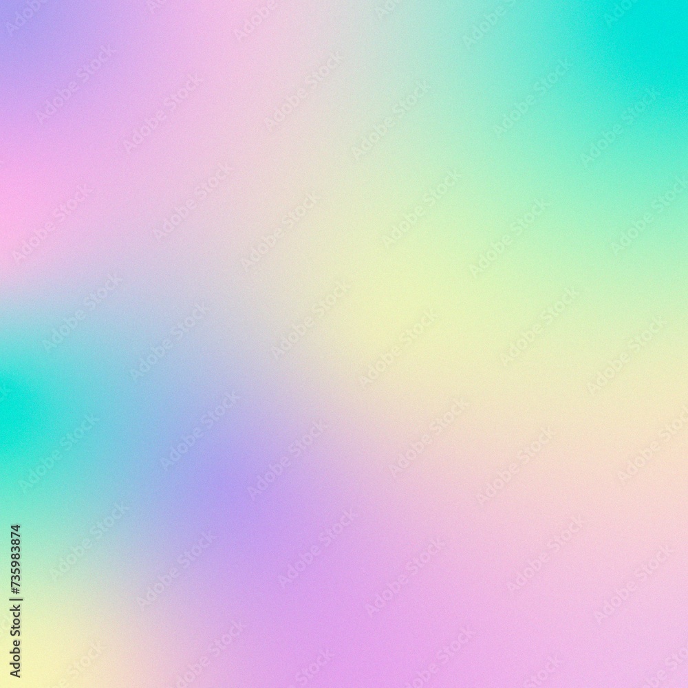 Colorful abstract gradient with texture grain background.