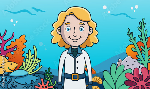 An adventurous marine biologist from Sydney who dedicates her life to studying and protecting the Great Barrier Reef