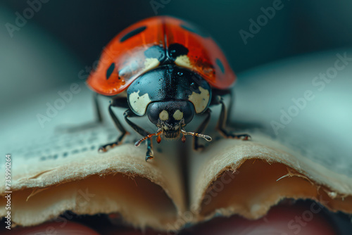 Harlequin Ladybird: A Vibrant Encounter in the Wild photo