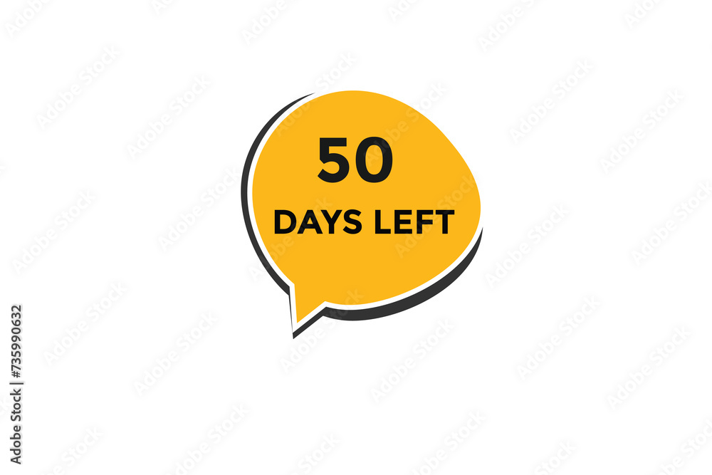 50 days left countdown to go one time, background template,50 days left, countdown sticker left banner business,sale, label button, 50 days left countdown to go one time, background template,50 days left, countdown sticker left banner business,sale, label button,