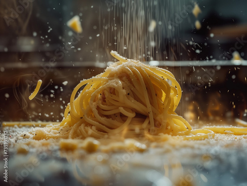 cinematic spaghetti cabonara