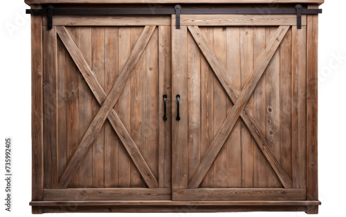 Rustic Charm Wardrobe with Generous Storage on white background