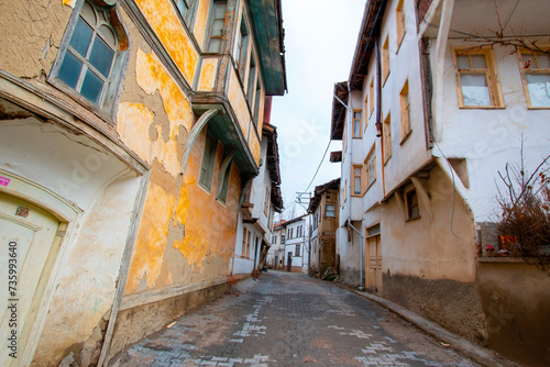 The Village of Tarakli, at Sakarya Turkey, Famous with Traditional and Historic Turkish Houses photo